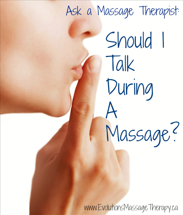 About Halfway Talking Through Massage