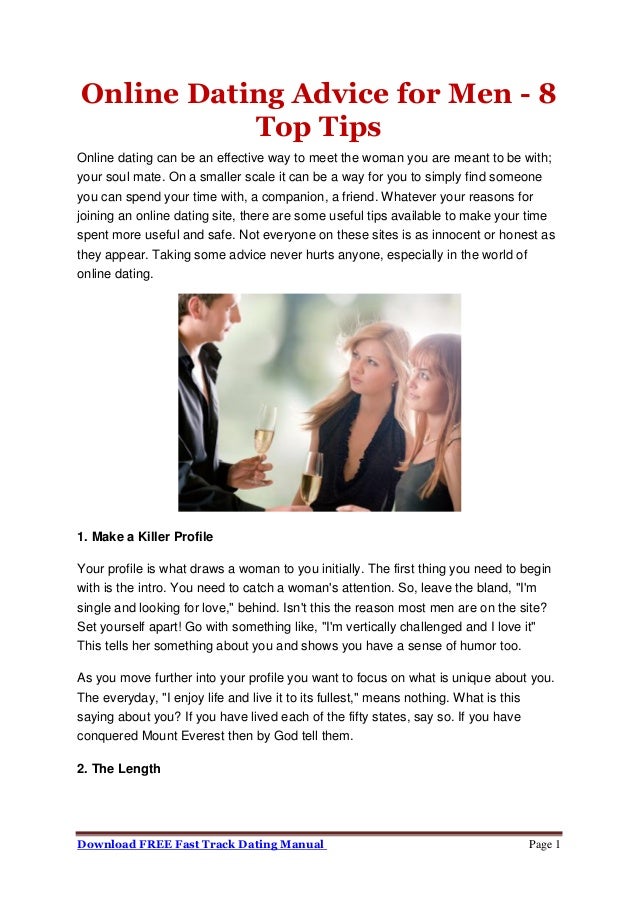 Online Dating Tips For Men